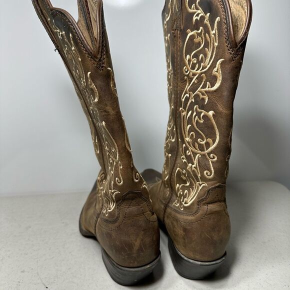 Twisted X Brown Leather Cowboy Western Boots Womens Size US 6,5 B YXP00022 - Picture 4 of 6
